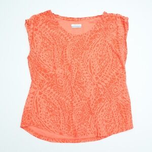 Columbia Sportswear Women's Medium Geometric Print Cap Sleeve Top
